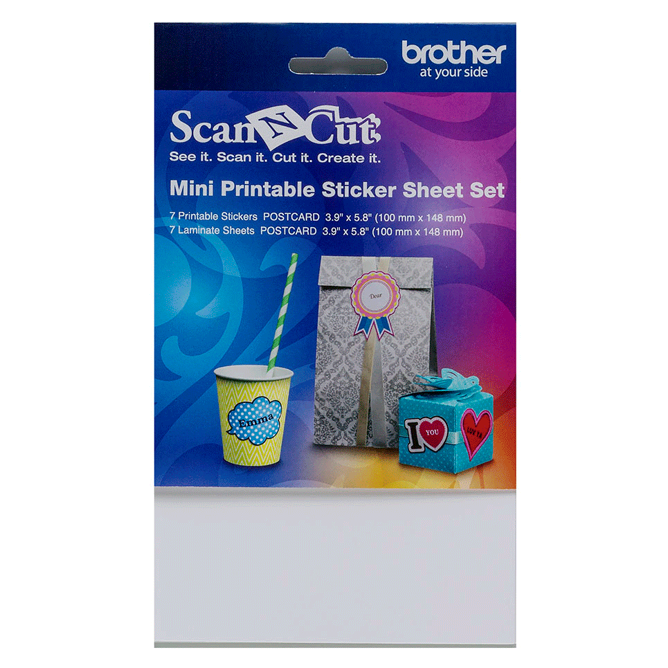 Autocollants imprimables A5 blancs CAPSSMINI1 pour ScanNCut