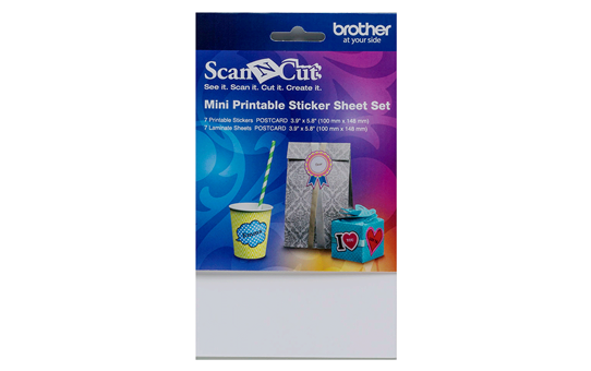 Set di mini fogli per adesivi stampabili CAPSSMINI1 con ScanNCut