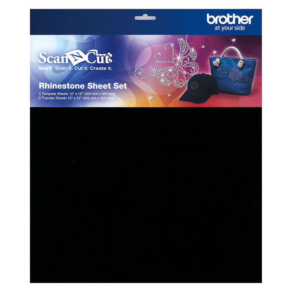 Feuilles de modèle noires CARSSH1 pour kit de strass ScanNCut