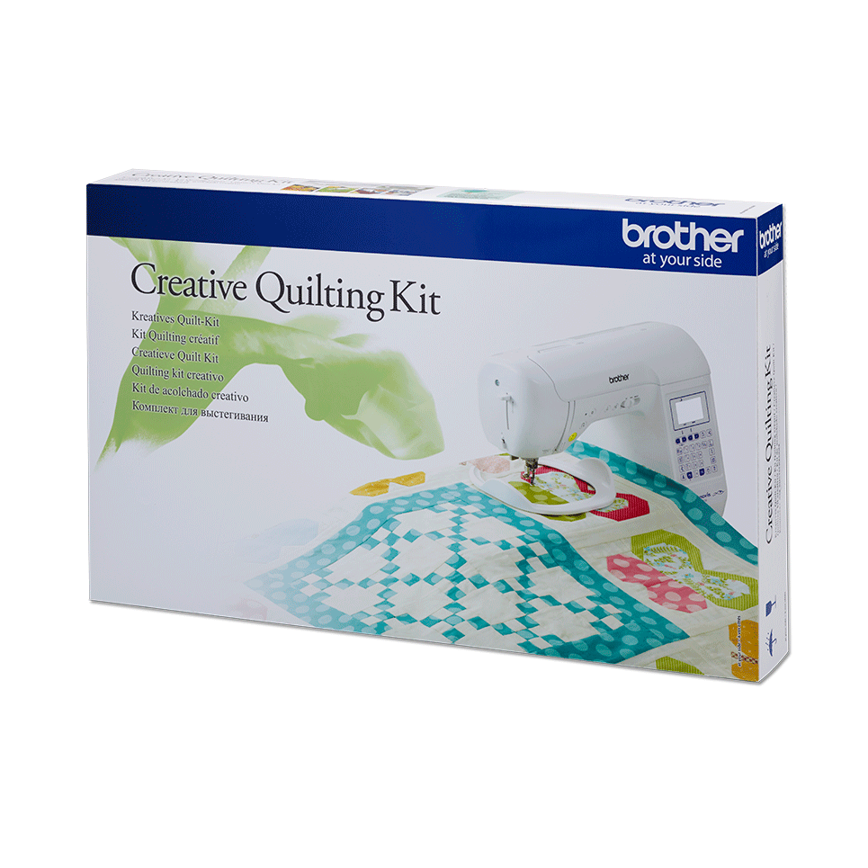 Kit Quilting creativo QKF3 con macchina F400 e trapunta colorata