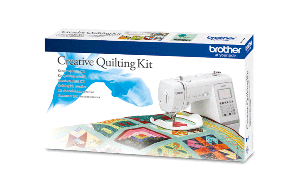 Kit Quilting creativo QKM2 con macchina A150 e trapunta colorata