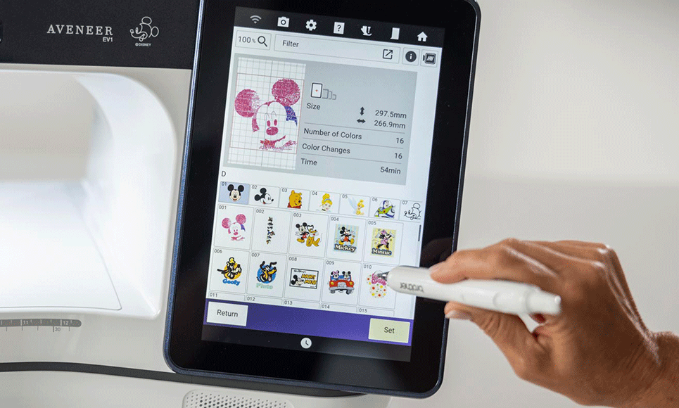 Aveneer EV1 naai-, quilt- en borduurmachine 9