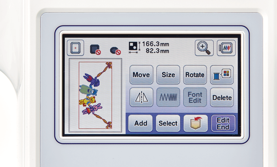 Innov-is F480 швейно-вышивальная машина 5