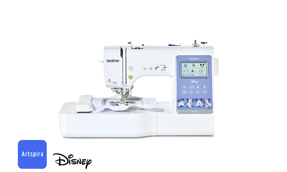 Machine à coudre / broderie Brother Innov-is M380D sur fond blanc