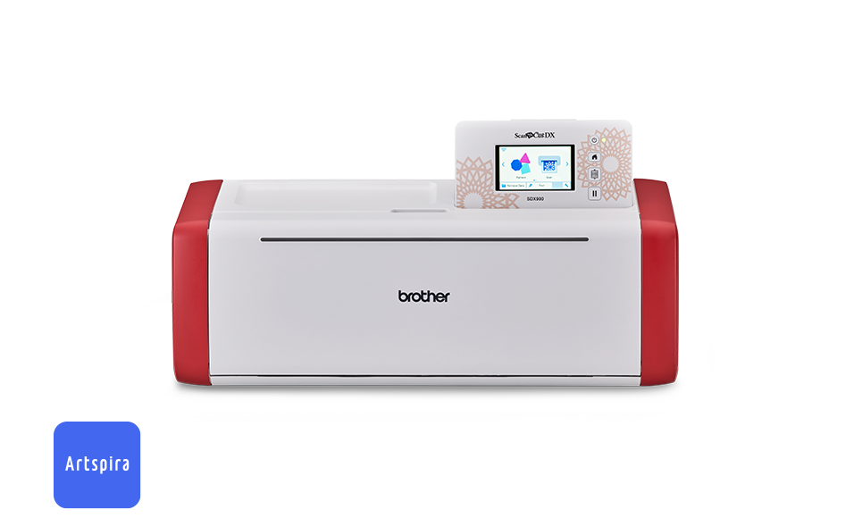 ScanNCut SDX900 Maschine in Weiß und Rot