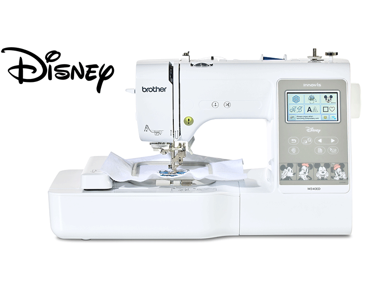 Brother Innov-is M340ED enbroidery machine on white background