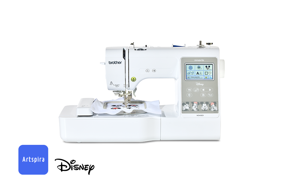 Machine à broder Brother Innov-is M340ED sur fond blanc