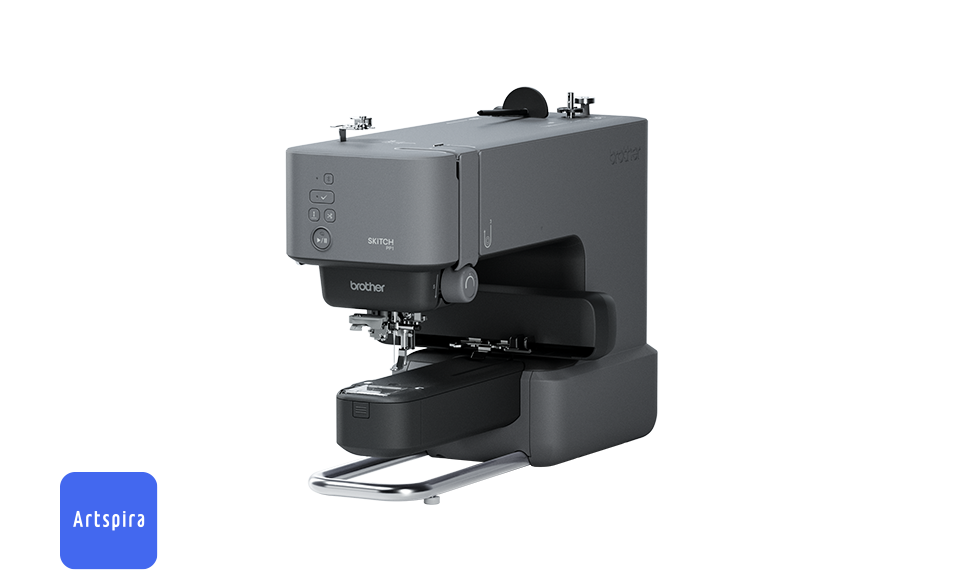 Brother Skitch PP1 embroidery machine with frame
