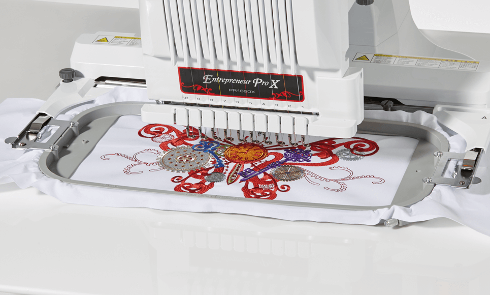 PR1050X профессиональная вышивальная машина 7