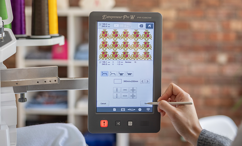 PR1060W machine à broder semi-professionnelle à 10 aiguilles 5