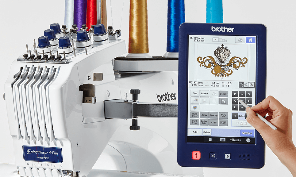 PR670E профессиональная вышивальная машина 3