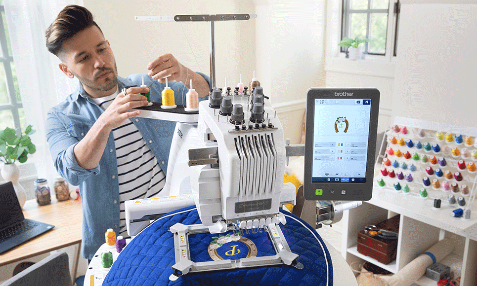 PR680W 6-Needle embroidery machine 8