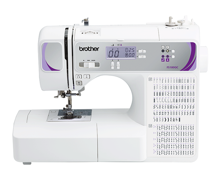 Brother FS180QC Sewing machine front shot on white background