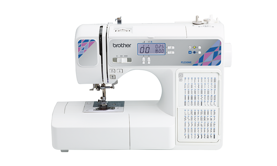 Front view of Brother FS250 Makers Edition sewing and quilting machine