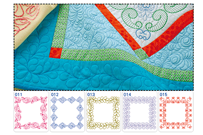 Screen showing new quilt border designs